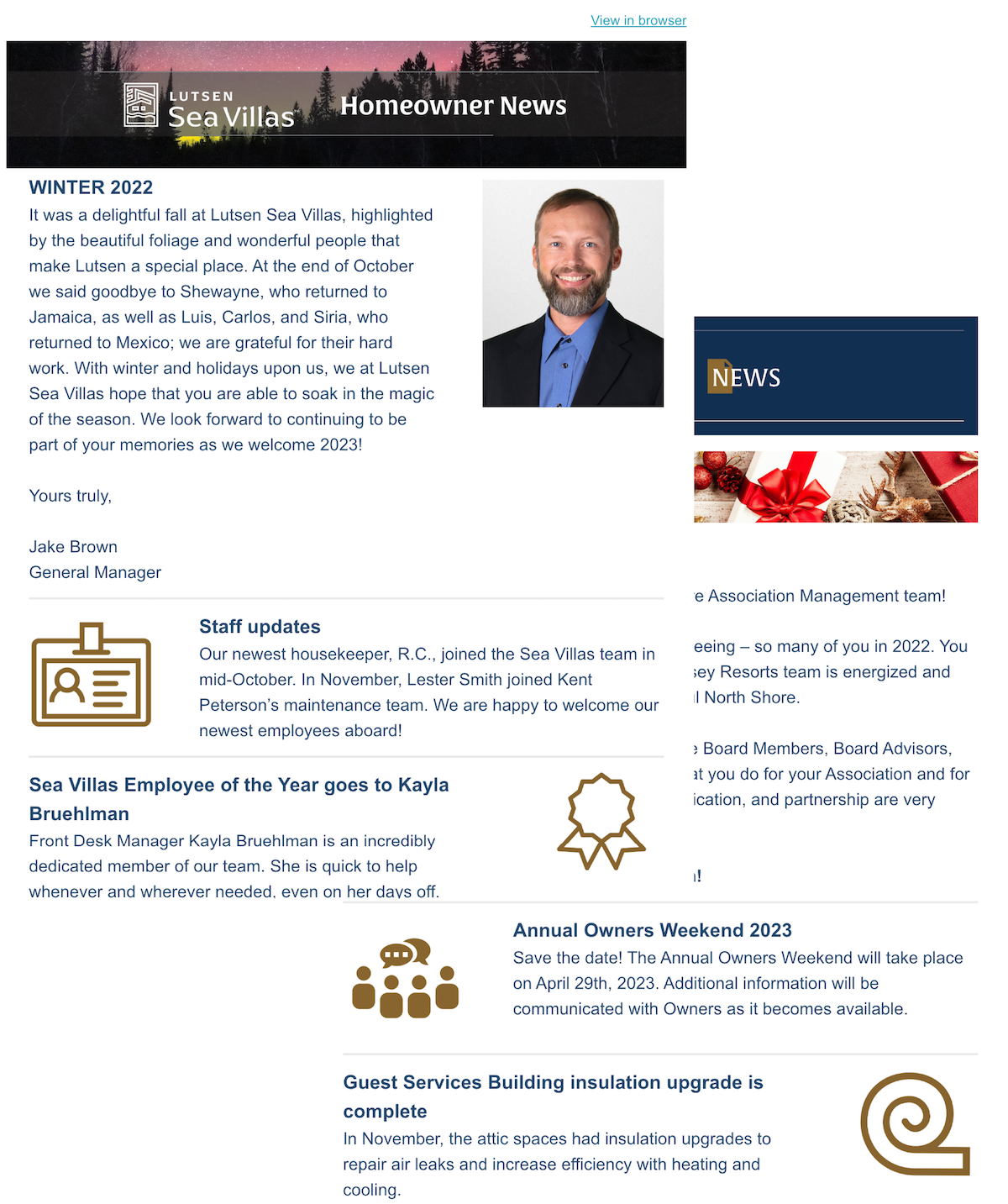 odyssey newsletter example